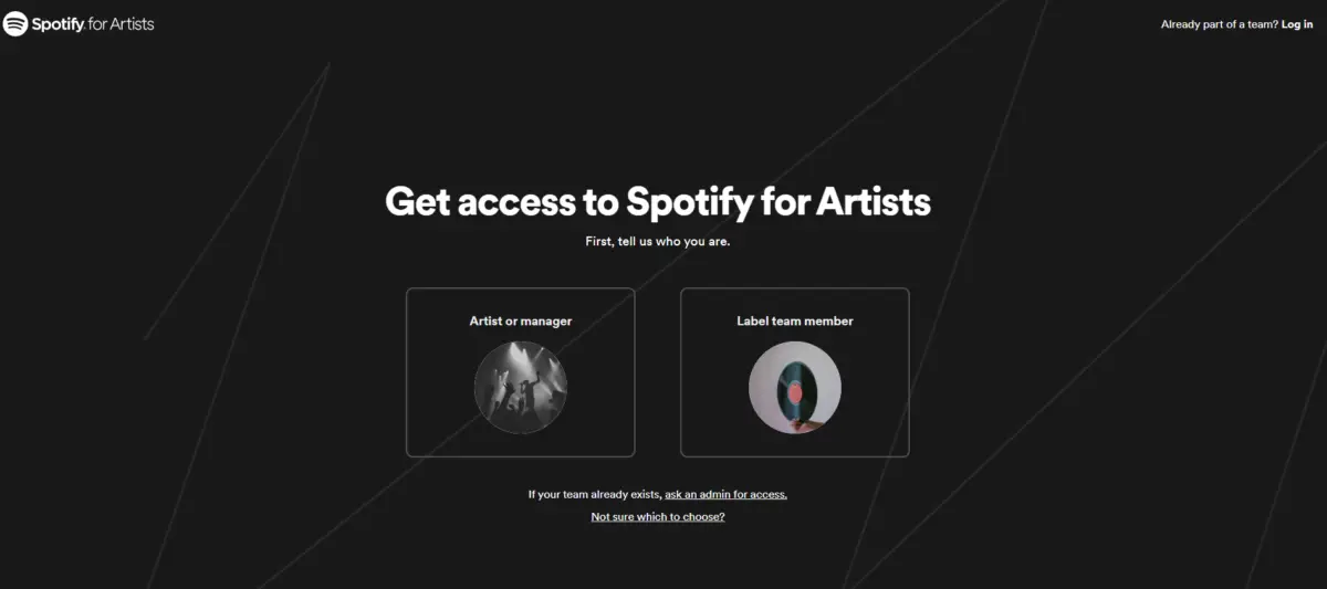 cant add link spotify for artist