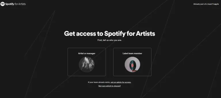 spotify for artists claim profile